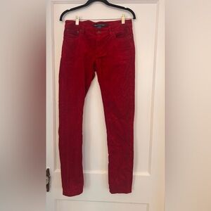 Womens Ralph Lauren red corduroy pants size 6